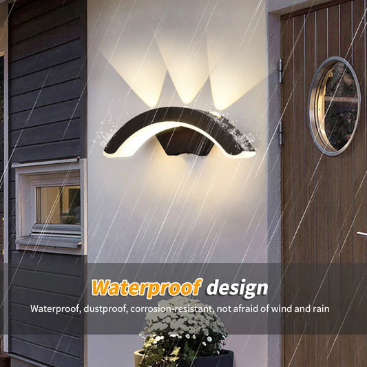 Waterproof IP66 10W LED Outdoor Wall Light – Balcony & Garden Sconce, AC110V/220V