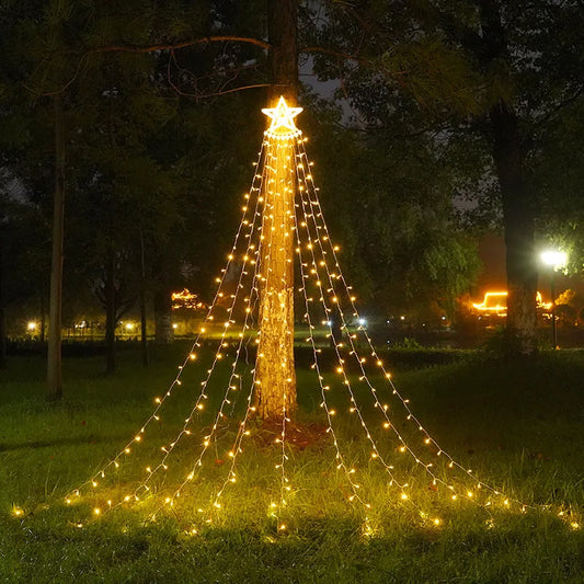 LED Ring Tree Topper Lights