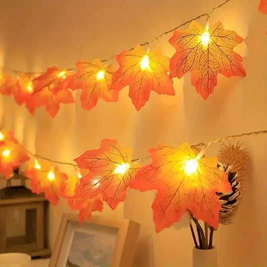 LED Maple Leaf Fairy String Lights