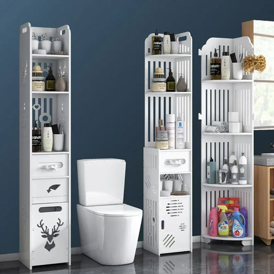 Large Capacity Floor-Standing Bathroom Storage Rack