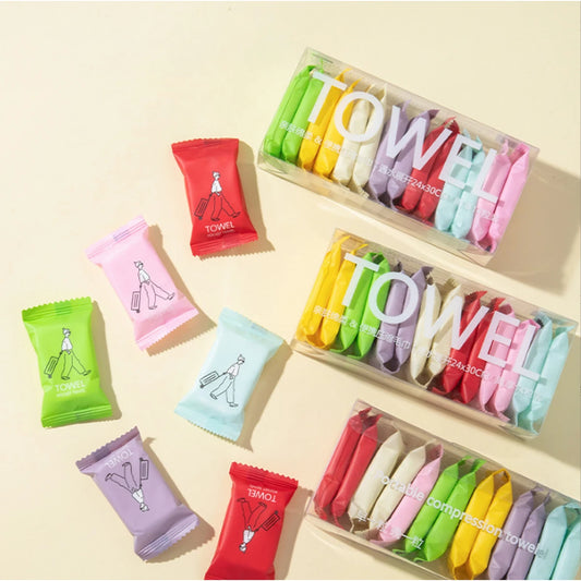 14pcs Compressed Makeup Remover Towels