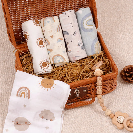 5-Piece Baby Burp Cloth Set