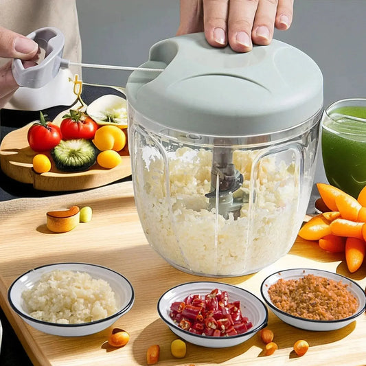 Manual Vegetable & Garlic Chopper – Multi-Function