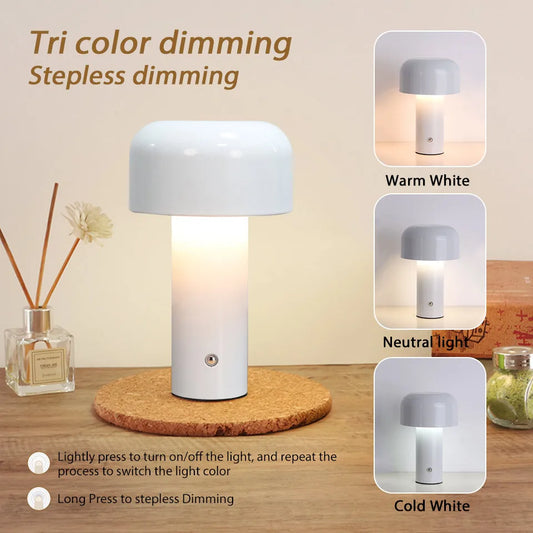 Retro Mushroom LED Table Lamp