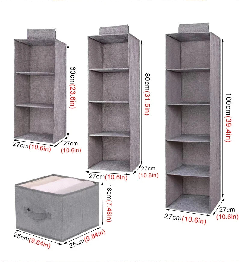 1/3/4/5Layer Storage hanging bag,