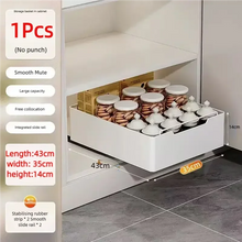 Pull-Out Kitchen Cabinet Organizer – Sliding Storage Rack with Smooth Glide Rails