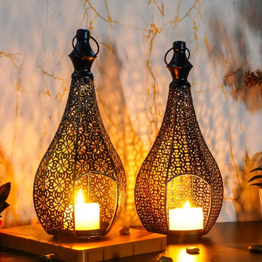 Metal Morocco Lantern Candle Holder