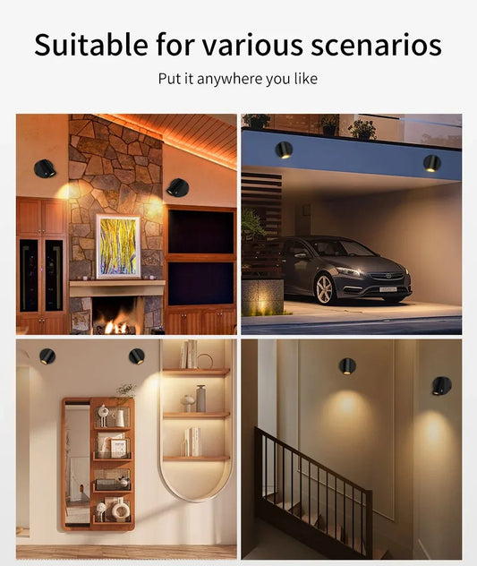 Magnetic USB Rechargeable LED Wall Light