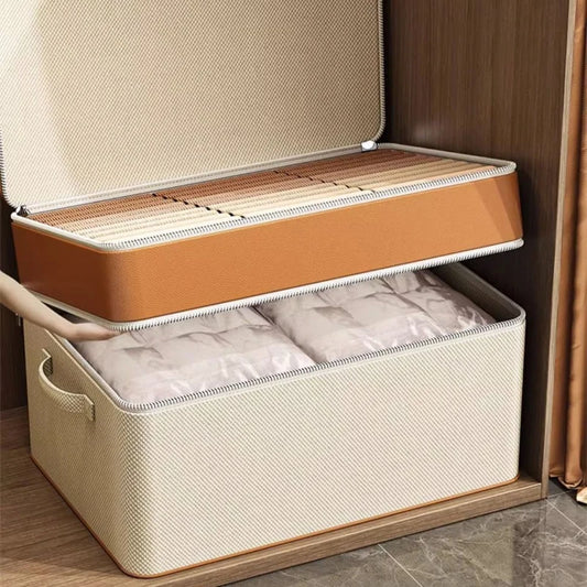 Double-Layer Foldable Storage Box – Large Capacity, Waterproof, Space-Saving Organizer for Clothes, Toys & Blankets