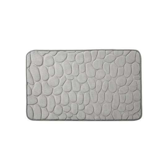 Cobblestone Embossed Memory Foam Bath Mat