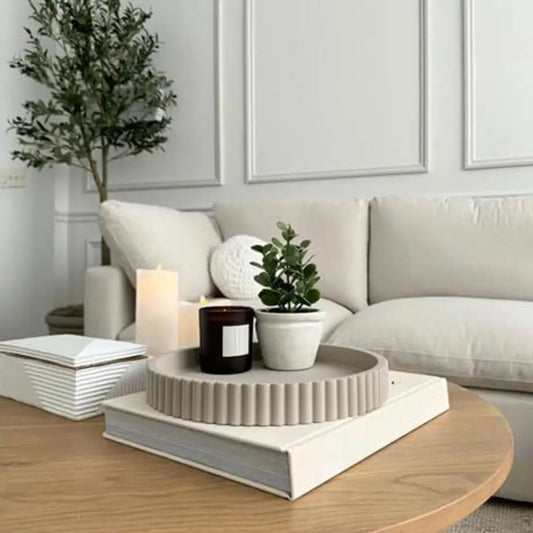 Round Resin Decorative Tray