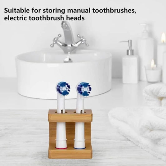 Bamboo Electric Toothbrush Head Holder – 2/3/4 Slots