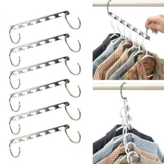 Metal Space-Saving Magic Hook Hanger
