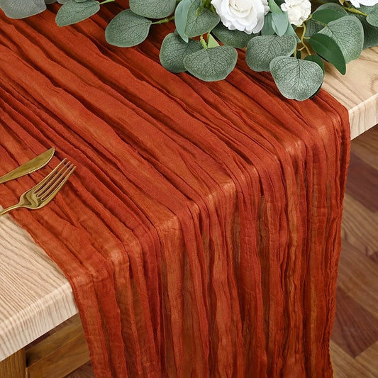 Boho Cheesecloth Table Runner