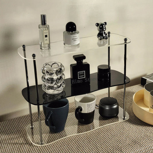 2–3 Layer Acrylic Desktop Storage Rack