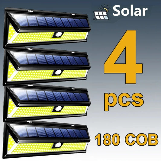 Solar Motion Sensor Wall Light 180COB
