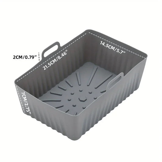Air Fryer Silicone Basket & Baking Tray – Pizza Mat & Grill Pan