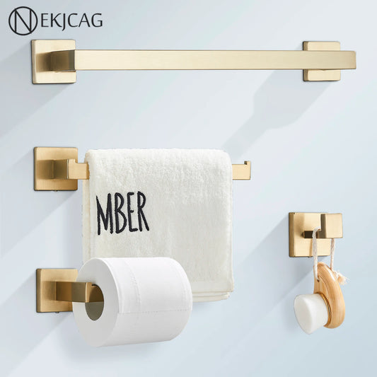 Brushed Gold Bathroom Hardware Set