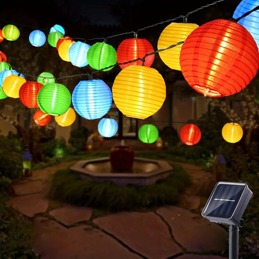 LED Solar Lantern String Lights