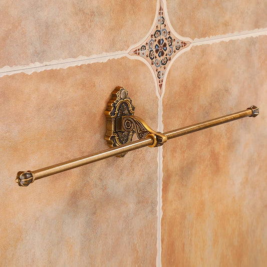 Foldable Antique Brass Towel Rack
