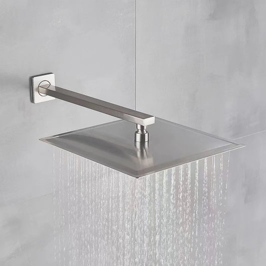 10/12" Rainfall Shower Head with Wall-Mount Arm