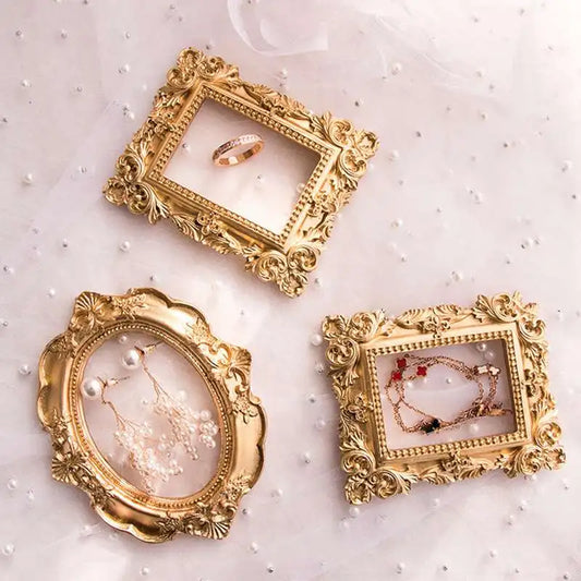 Golden Retro Small Photo Frame