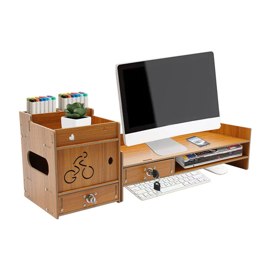 Adjustable Monitor Stand with Installation Guide