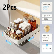 Pull-Out Kitchen Cabinet Organizer – Sliding Storage Rack with Smooth Glide Rails