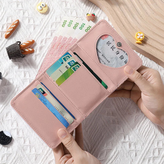PU Leather Cute 3-Fold Wallet