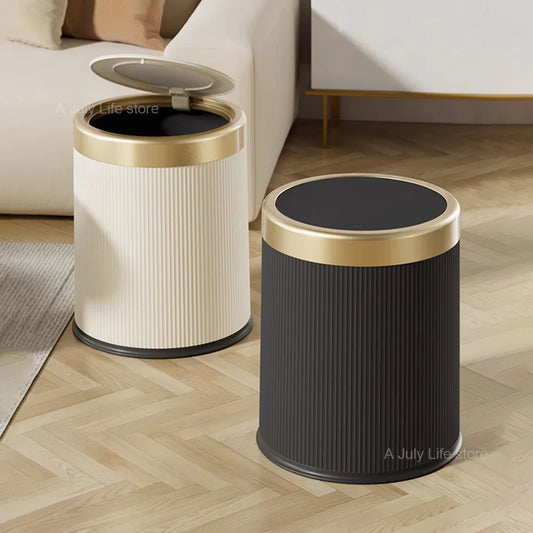 Light Luxury Press Trash Can