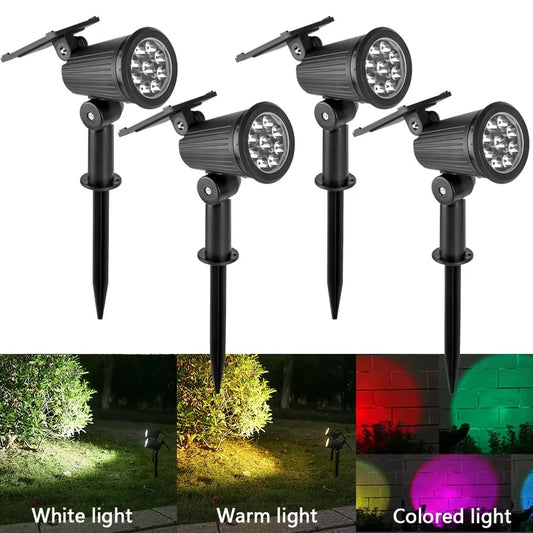9LED Solar Spot Light – Waterproof Outdoor Garden & Landscape Lamp