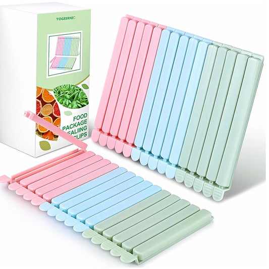 Food Storage Bag Clips – 5/10/20 Pack for Kitchen Organization