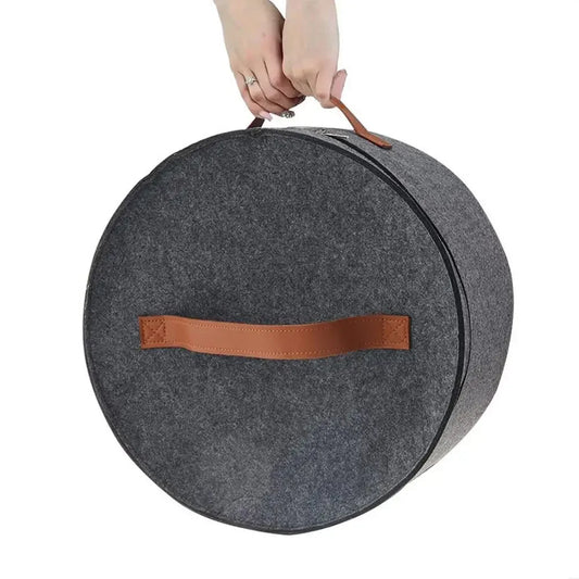 Large Capacity Storage Box with Zipper Lid – Multi-Function Hat, Clothes & Travel Organizer