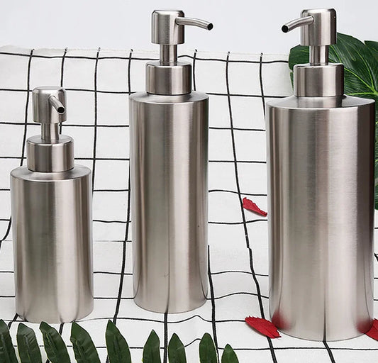 304 Stainless Steel Soap & Lotion Dispenser – Kitchen Hand Soap Gel Pump, 250/350/550ml