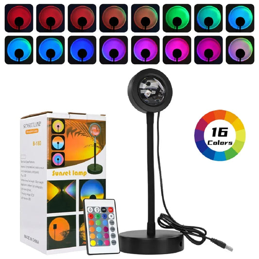 LED Sunset Projection Lamp
