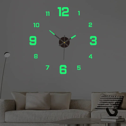 Minimalist Glowing Wall Clock