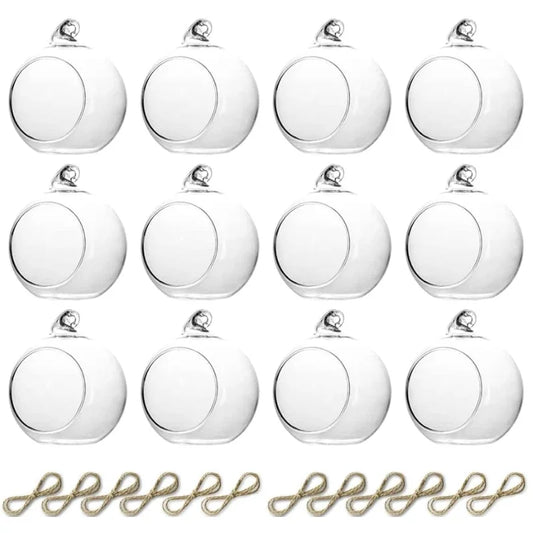 Hanging Glass Globe Tealight Holders