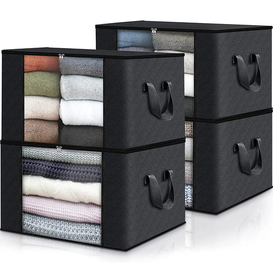 Large Foldable Clothes & Blanket Storage Bag – Closet & Bedroom Organizer