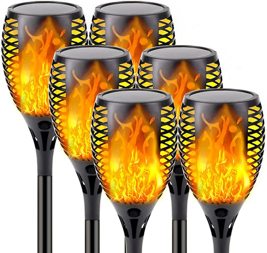 12LED Solar Flame Torch Light