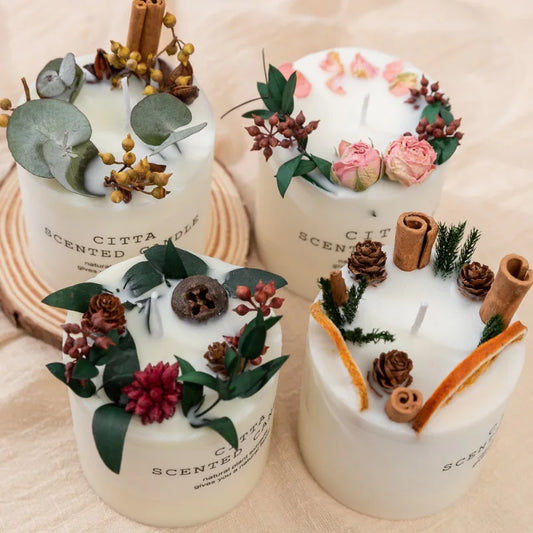 10cm Soy Wax Scented Pillar Candle – Romantic Home Décor & Stress Relief