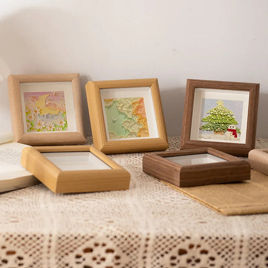 Mini Wooden Square Hollow Frame