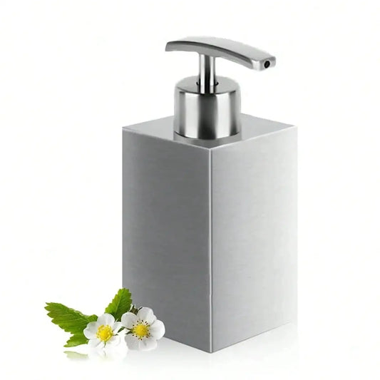 Leeseph Stainless Steel Soap Dispenser – Refillable Pump Bottle for Kitchen & Bathroom