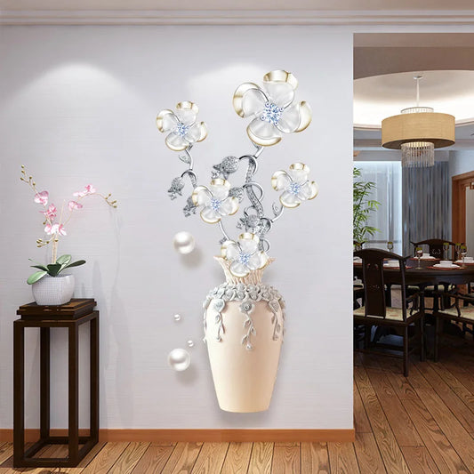 Four Lucky Grass Flowers Wall Stickers
