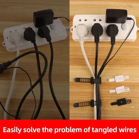 Adjustable Self-Adhesive Cable Winder Clip