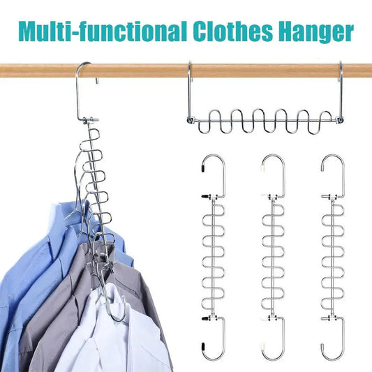 360° Swivel Multi-Functional Clothes Hanger Rack