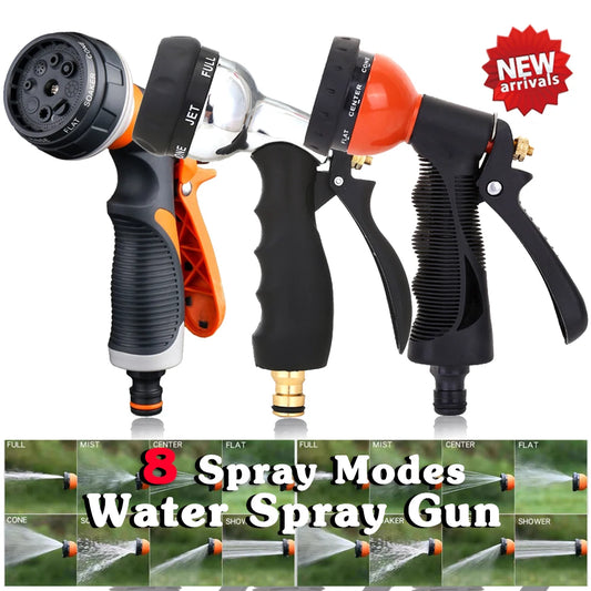 High Pressure Garden Water Gun – 8-Mode Nozzle