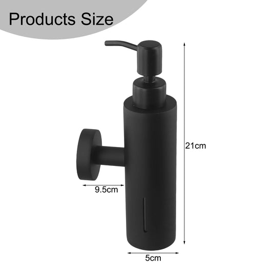Wall-Mounted Soap Dispenser – Large Capacity Stainless Steel in Black or Silver
