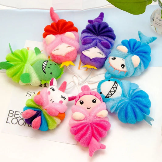 Mermaid & Unicorn Bath Sponge – Kids Shower Scrubber