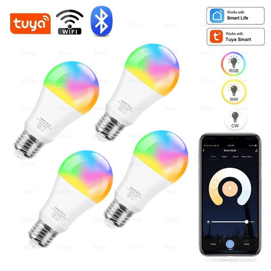 Tuya Smart E27 RGB LED Bulb – WiFi & Bluetooth