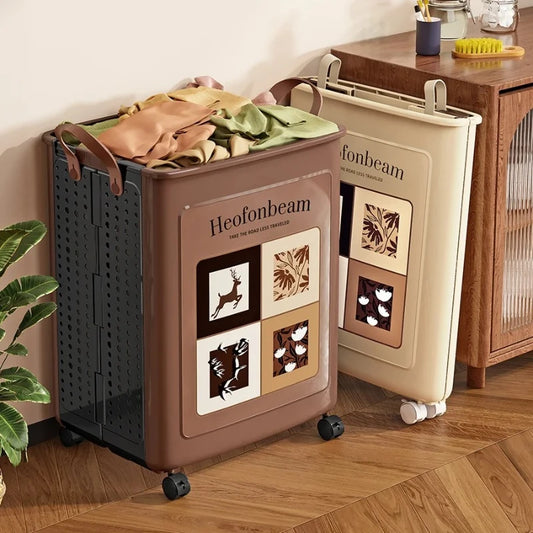 Large Foldable Laundry Hamper Basket Organizer